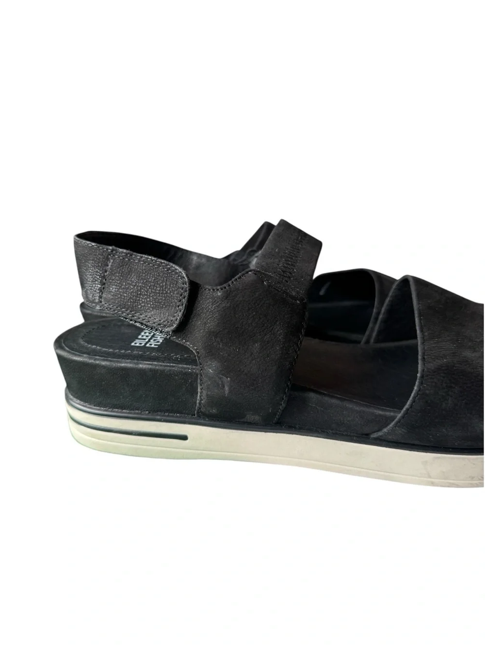Eileen Fisher Black Suede Somer Sport Sandal, Size 10